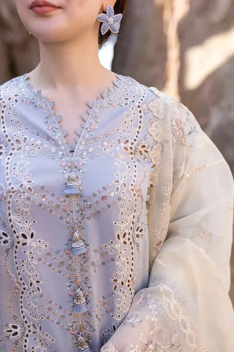 Qalamkar | Sahil Kinare Luxury Lawn | FP-04 FIRUZE - Pakistani Designer Dress - by Qalamkar | Type: Luxury - 100% Original at Saira Sultan