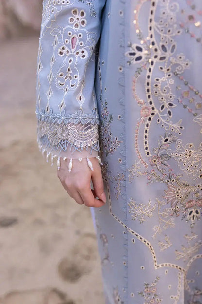 Qalamkar | Sahil Kinare Luxury Lawn | FP-04 FIRUZE - Pakistani Designer Dress - by Qalamkar | Type: Luxury - 100% Original at Saira Sultan