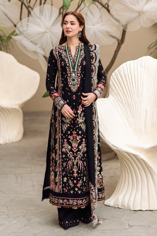 Qalamkar | Sahil Luxury Lawn | FK-15 HANNAH XS Black Lawn