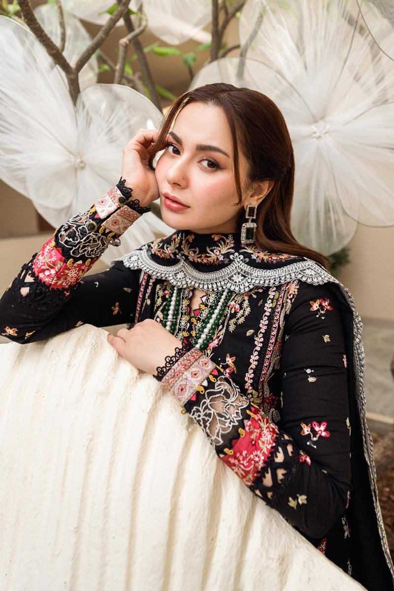 Qalamkar | Sahil Luxury Lawn | FK-15 HANNAH M Black Lawn