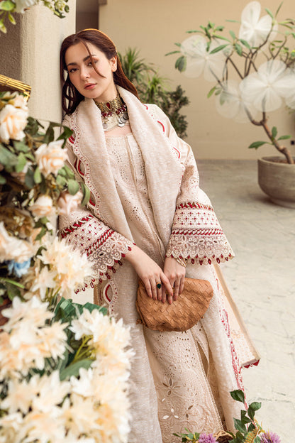 Qalamkar | Sahil Luxury Lawn | FK-16 ANAYA S Beige Lawn