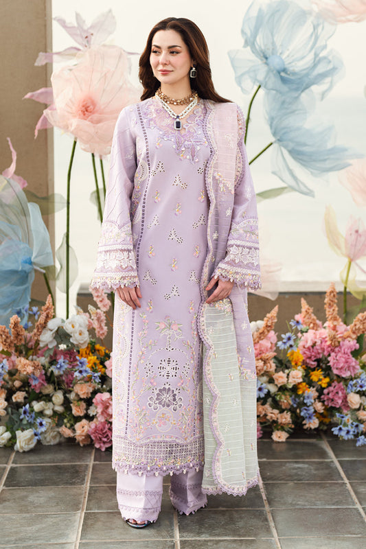 Qalamkar | Sahil Luxury Lawn | FK-09 EVELYN XS Lilac Lawn