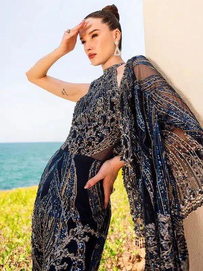 Epoque | Ciel Luxury Couture | Raven - Pakistani Designer Dress - by Epoque | Type: Formal - 100% Original at Saira Sultan