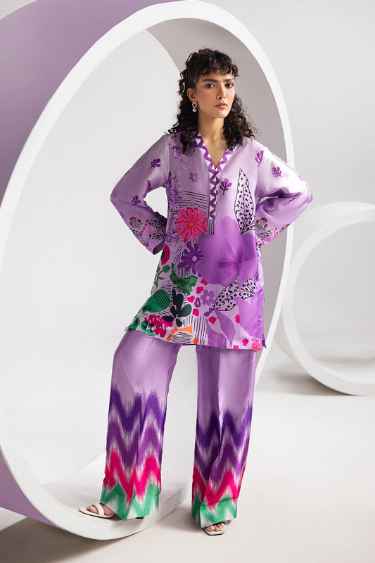 Afsanah | The Print Edit | MAJESTIC SERENE AP-107 XS Purple Silk