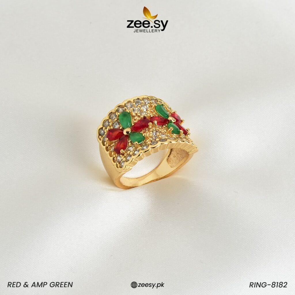 Ring-8182 Red & Green