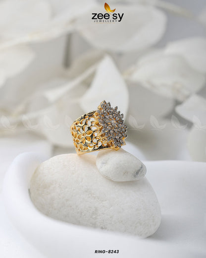 Floral Ring-8243 Default Title
