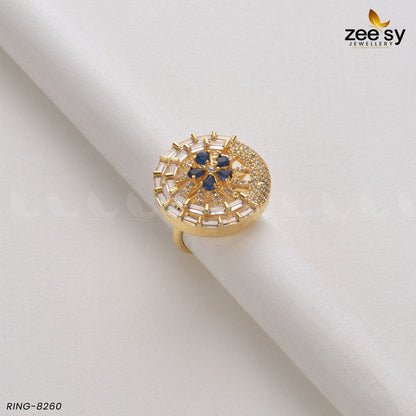Ring-8260 Golden Blue