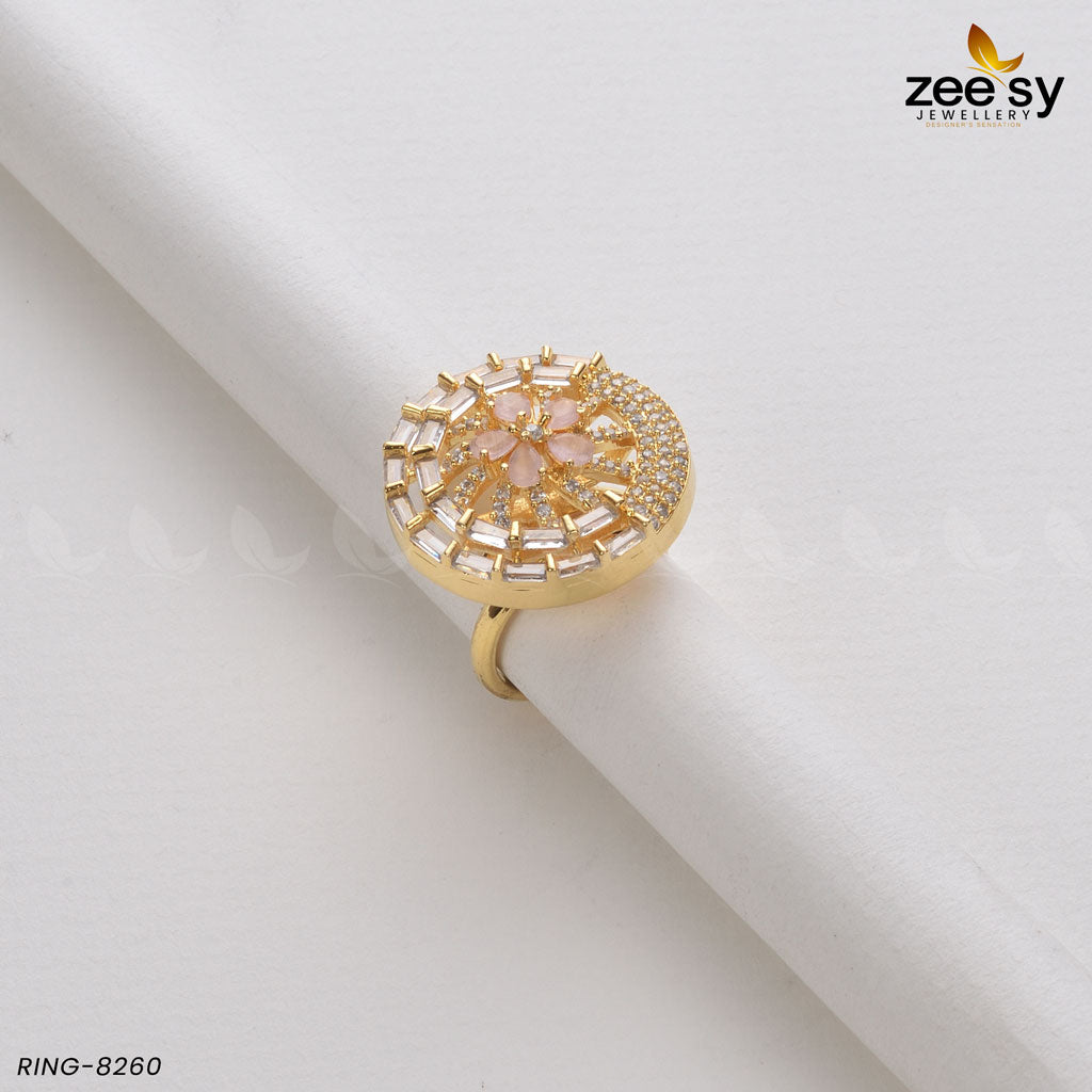 Ring-8260 Golden Mint Pink