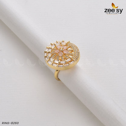 Ring-8260 Golden Mint Pink