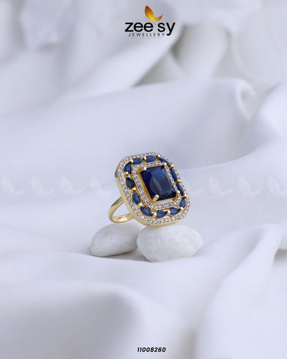 Ring-8277 Golden Blue