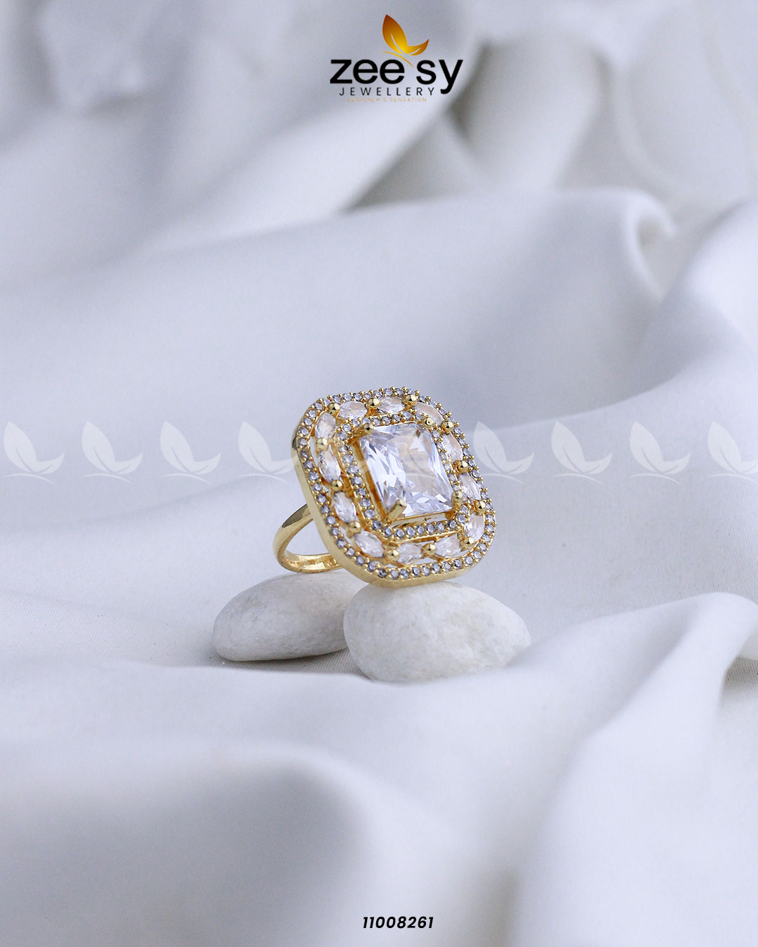 Ring-8277 Golden White
