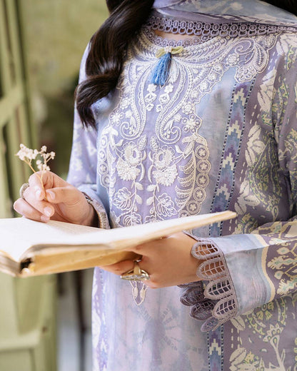 Roheenaz | Flora Printed Lawn | Lumina - Pakistani Designer Dress - by Roheenaz | Type: Luxury - 100% Original at Saira Sultan