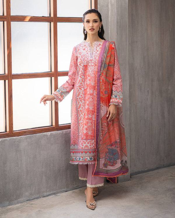 Roheenaz | Azalea Printed Lawn 24 | Sunset Serenade - Pakistani Designer Dress - by Roheenaz | Type: Luxury - 100% Original at Saira Sultan