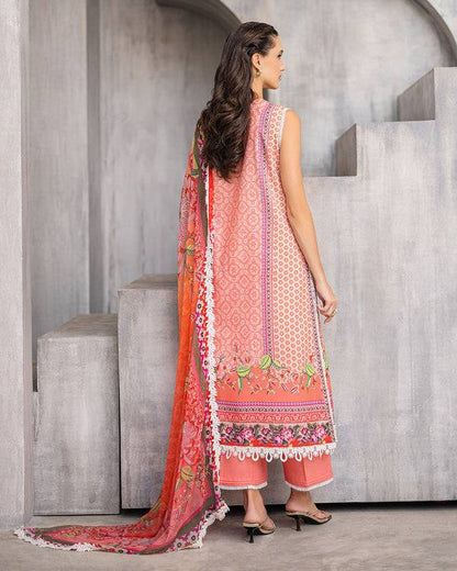 Roheenaz | Azalea Printed Lawn 24 | Radiant Rose - Pakistani Designer Dress - by Roheenaz | Type: Luxury - 100% Original at Saira Sultan