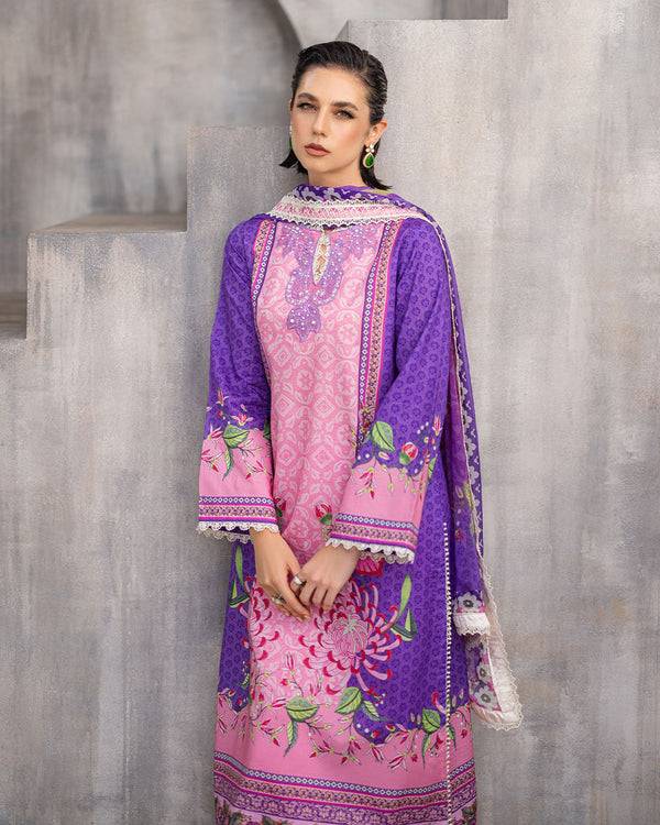 Roheenaz | Azalea Printed Lawn 24 | Luxe Bloom - Pakistani Designer Dress - by Roheenaz | Type: Luxury - 100% Original at Saira Sultan