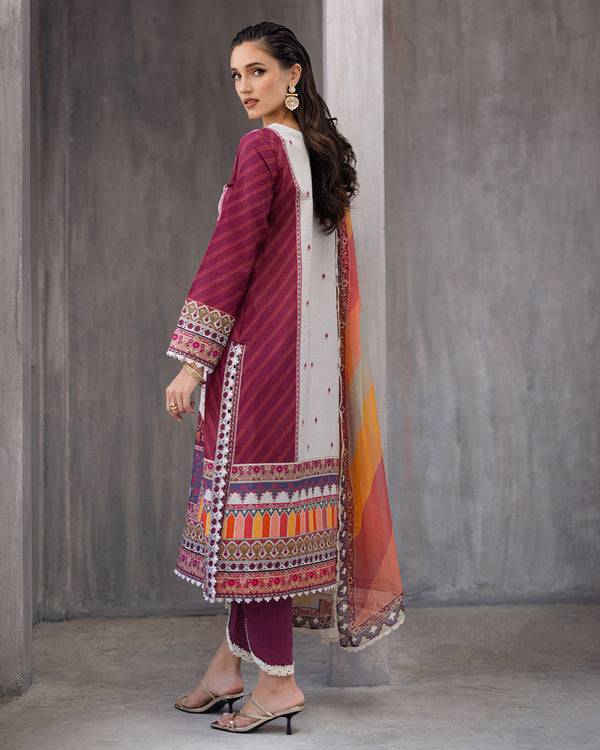 Roheenaz | Azalea Printed Lawn 24 | Orchid Oasis - Pakistani Designer Dress - by Roheenaz | Type: Luxury - 100% Original at Saira Sultan