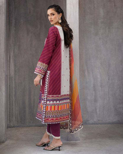 Roheenaz | Azalea Printed Lawn 24 | Orchid Oasis - Pakistani Designer Dress - by Roheenaz | Type: Luxury - 100% Original at Saira Sultan