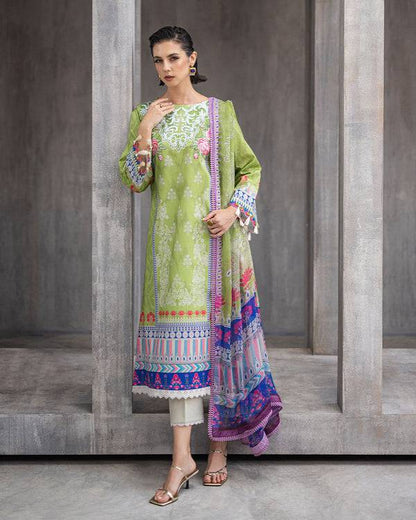 Roheenaz | Azalea Printed Lawn 24 | Serene Seafoam - Pakistani Designer Dress - by Roheenaz | Type: Luxury - 100% Original at Saira Sultan