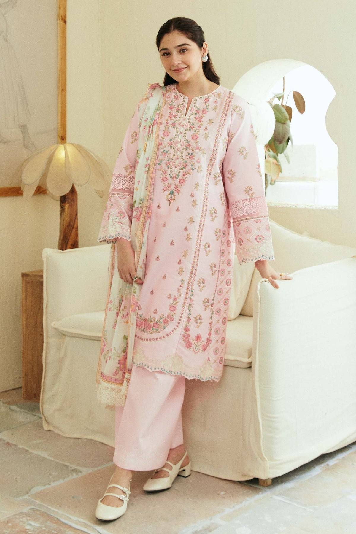 Zara Shahjahan | Coco Lawn Eid Edit 24 | ROOHI-D8 - Pakistani Designer Dress - by Zara Shahjahan | Type: Luxury - 100% Original at Saira Sultan