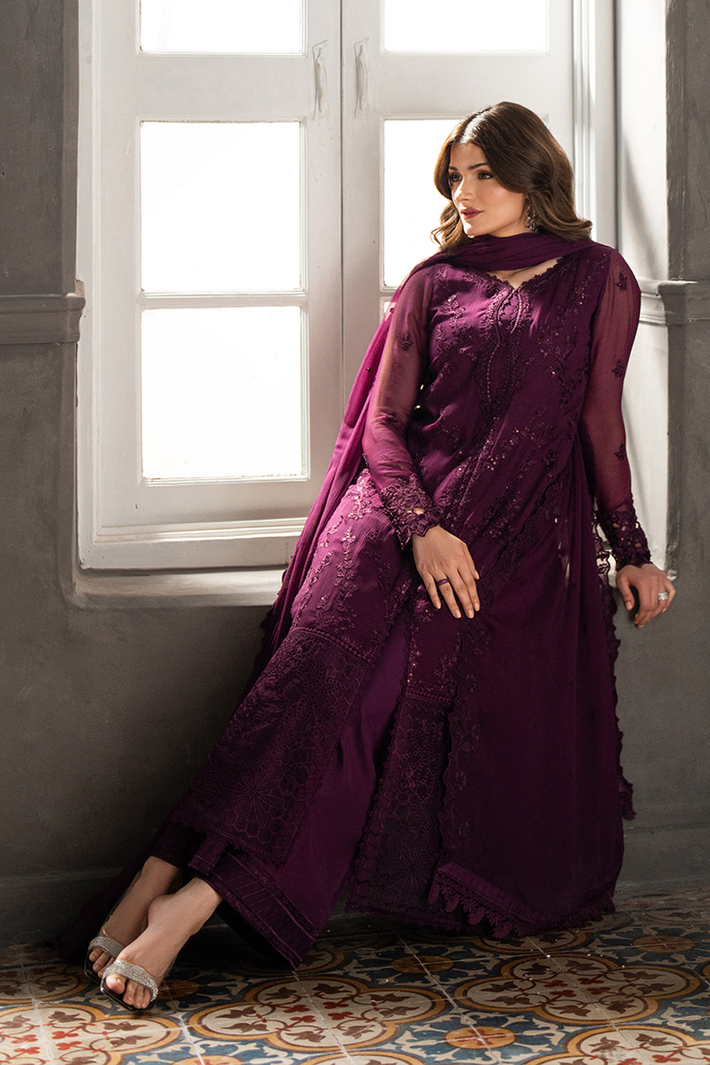 Azure | Ensembles | Rose Noir - Pakistani Designer Dress - by Azure - Type : Ladies Clothes - 100% Original at Saira Sultan