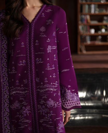 Republic Womenswear | Premium Pret 25 | RPP-06 (Prune de myrtille) L Plum Silk