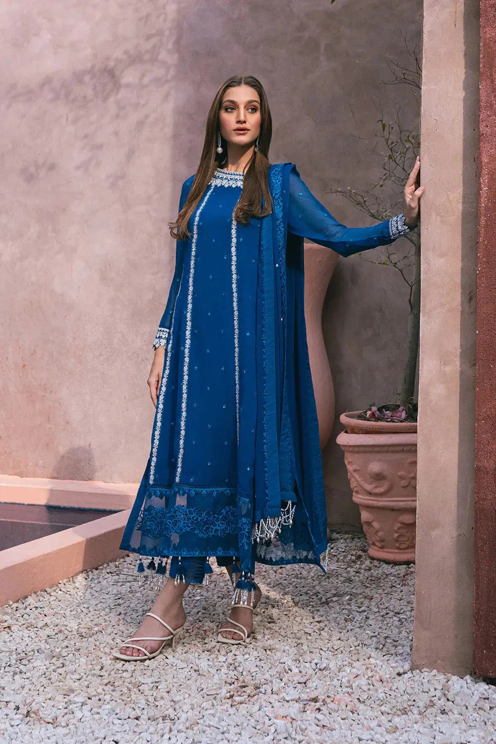 Azure | Embroidered Ensembles 3 Pcs | Radiant Sky - Pakistani Designer Dress - by Azure | Type: Formal - 100% Original at Saira Sultan