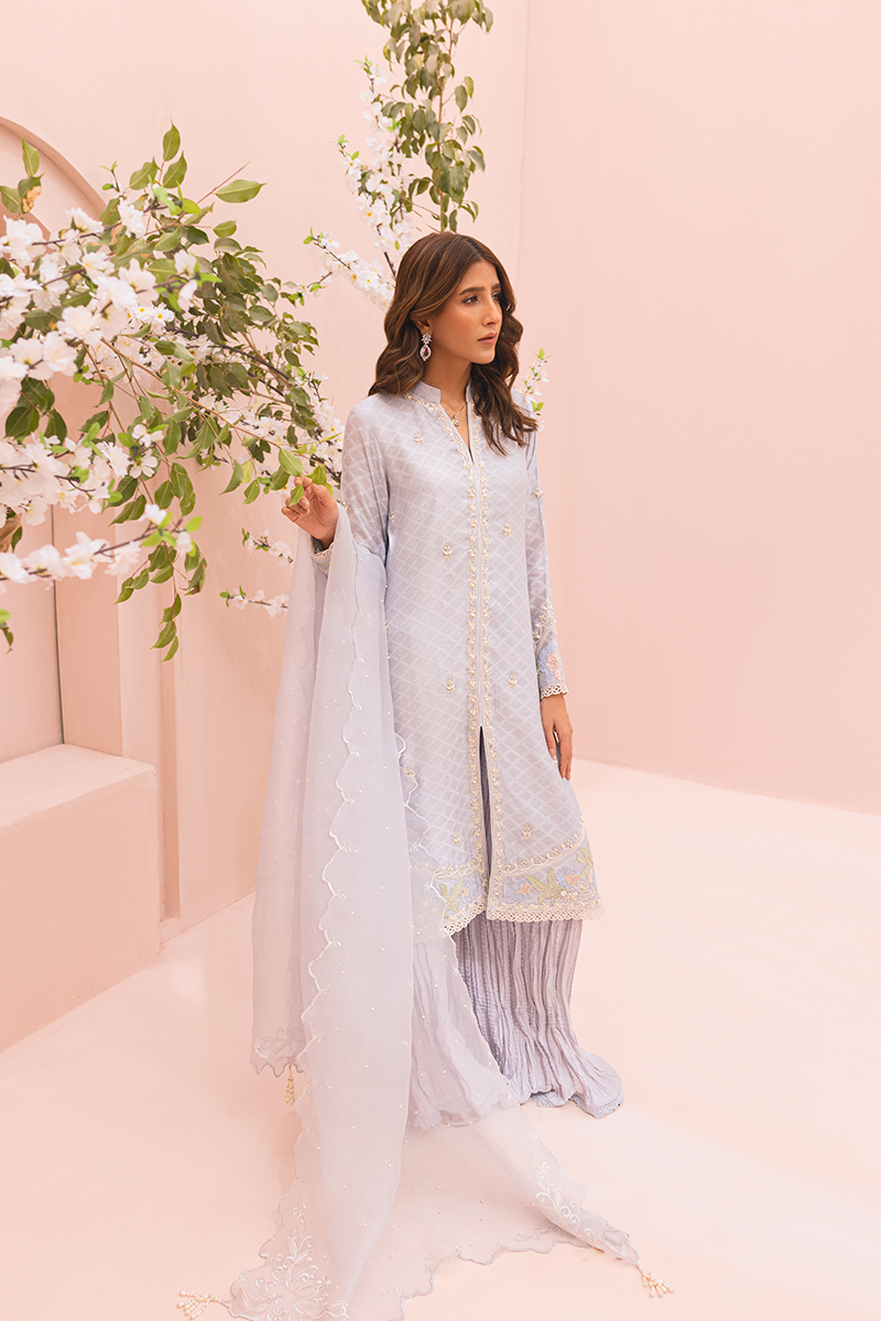 Sana Abbas | Luxury Pret | Rameen S Lilac Cotton Net