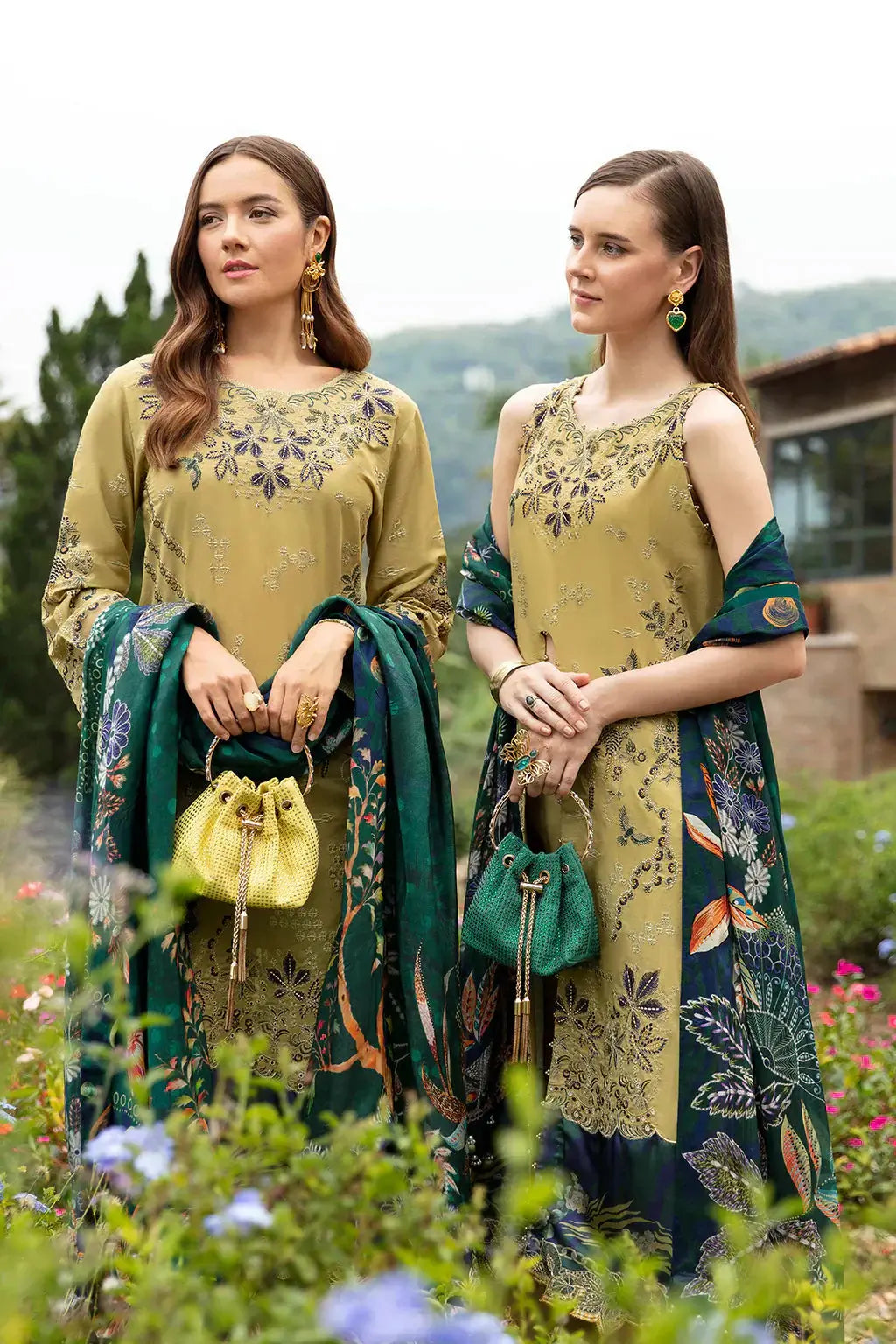 Ramsha | Andaz Collection | OLIVE GREEN - Pakistani Designer Dress - by Ramsha | Type: Luxury - 100% Original at Saira Sultan