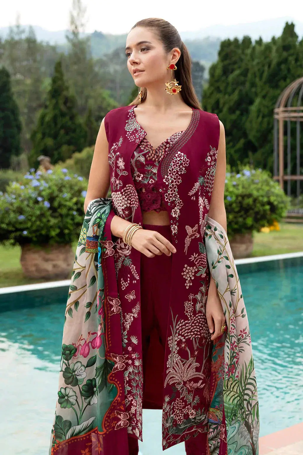 Ramsha | Andaz Collection | CRIMSON GLOW - Pakistani Designer Dress - by Ramsha | Type: Luxury - 100% Original at Saira Sultan