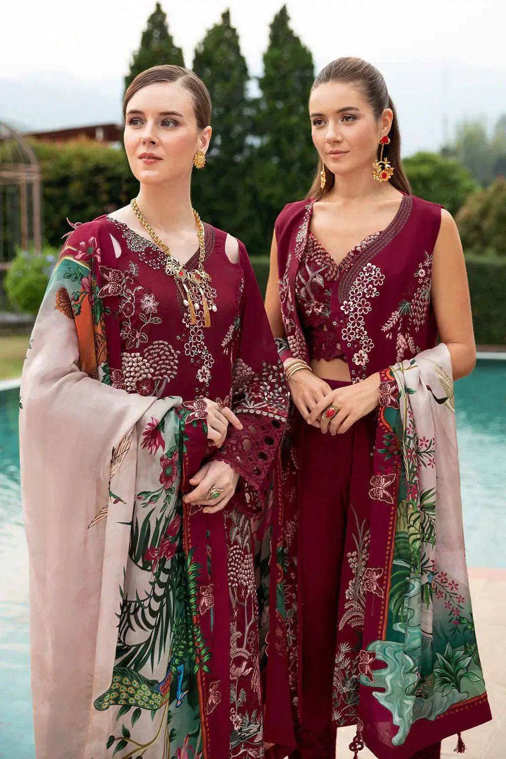Ramsha | Andaz Collection | CRIMSON GLOW - Pakistani Designer Dress - by Ramsha | Type: Luxury - 100% Original at Saira Sultan