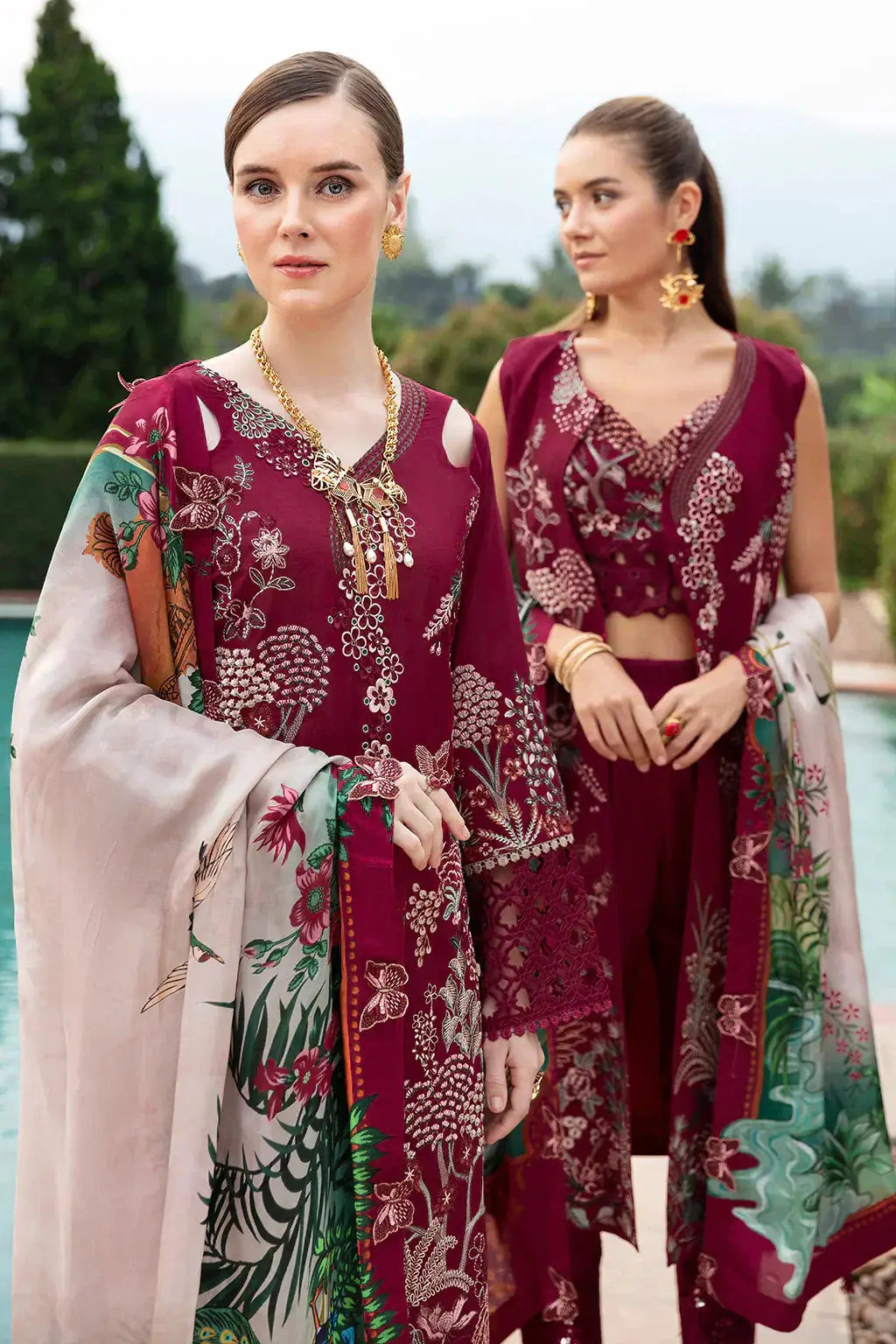 Ramsha | Andaz Collection | CRIMSON GLOW - Pakistani Designer Dress - by Ramsha | Type: Luxury - 100% Original at Saira Sultan