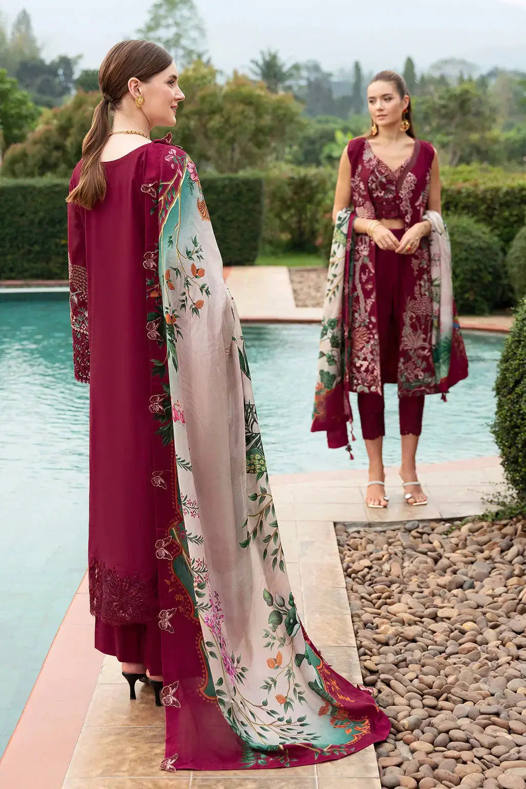 Ramsha | Andaz Collection | CRIMSON GLOW - Pakistani Designer Dress - by Ramsha | Type: Luxury - 100% Original at Saira Sultan