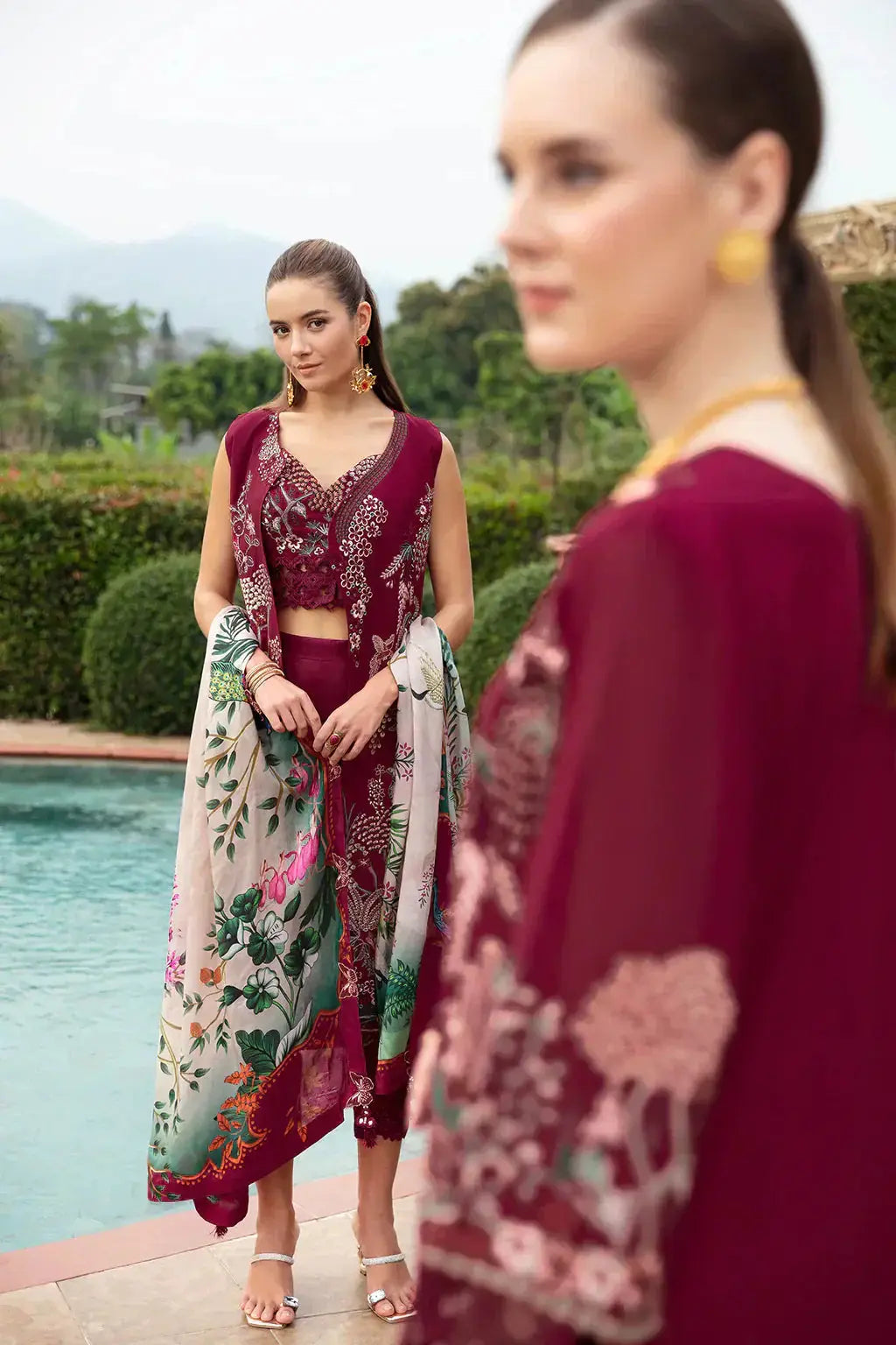 Ramsha | Andaz Collection | CRIMSON GLOW - Pakistani Designer Dress - by Ramsha | Type: Luxury - 100% Original at Saira Sultan