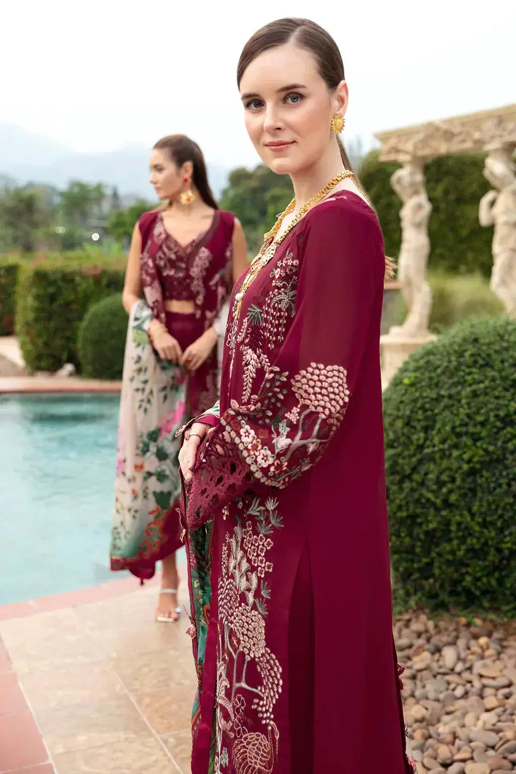 Ramsha | Andaz Collection | CRIMSON GLOW - Pakistani Designer Dress - by Ramsha | Type: Luxury - 100% Original at Saira Sultan