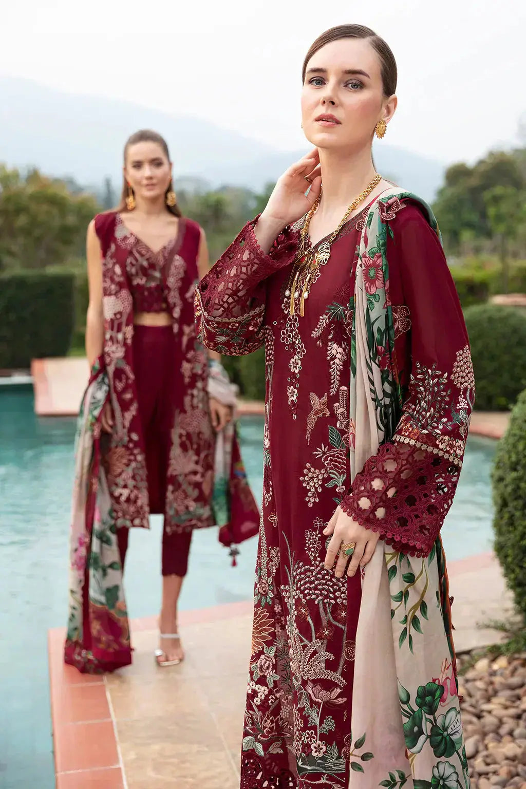 Ramsha | Andaz Collection | CRIMSON GLOW - Pakistani Designer Dress - by Ramsha | Type: Luxury - 100% Original at Saira Sultan