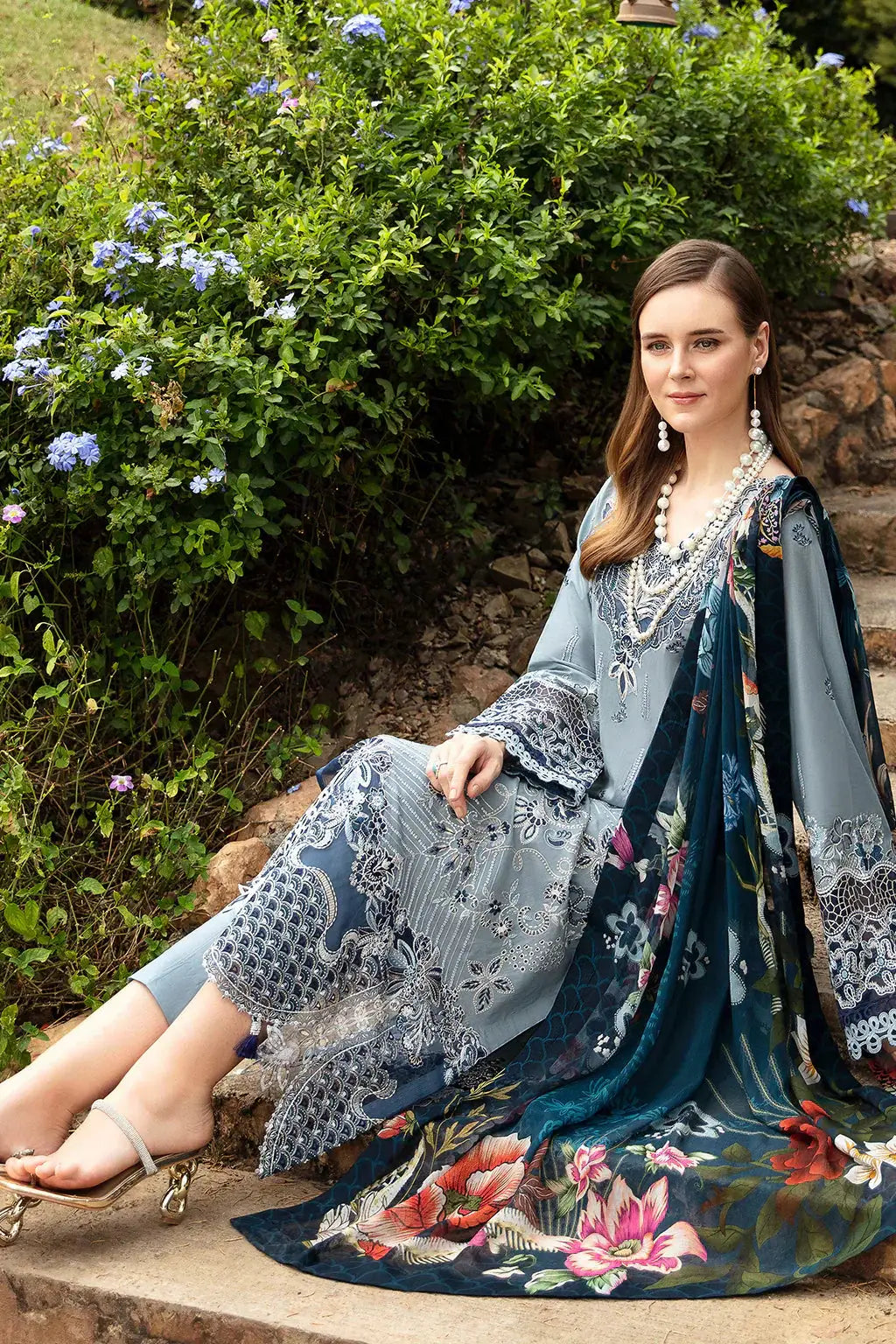 Ramsha | Andaz Collection | ALICE BLUE - Pakistani Designer Dress - by Ramsha | Type: Luxury - 100% Original at Saira Sultan