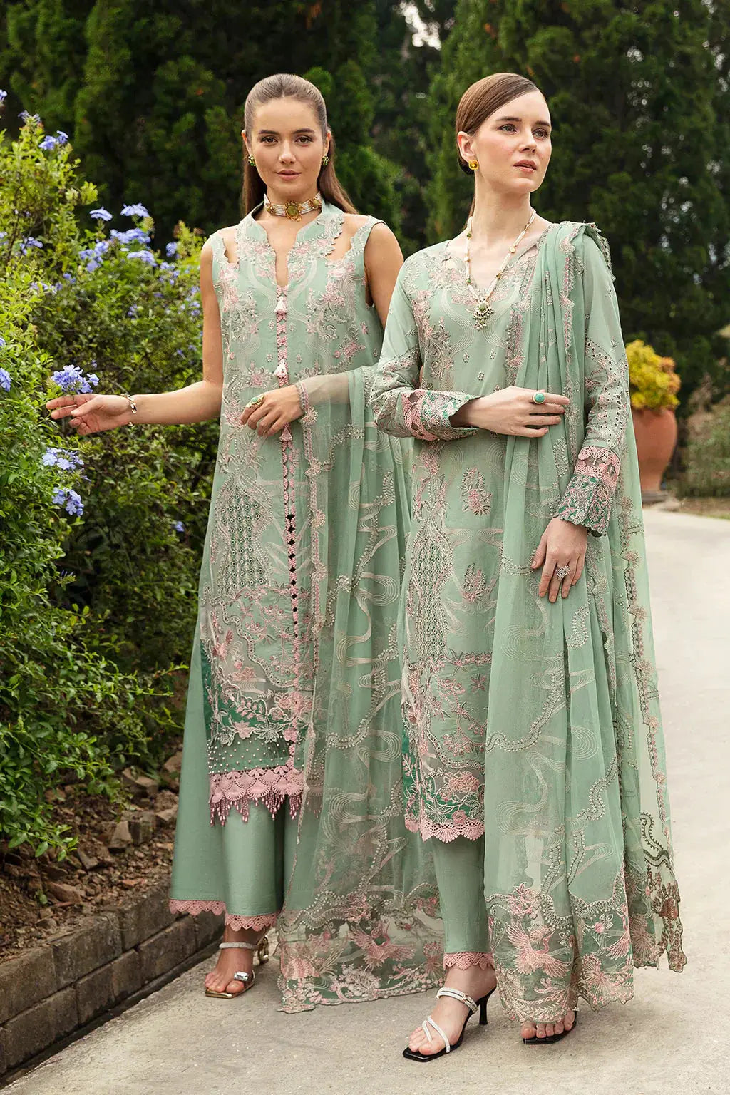 Ramsha | Andaz Collection | PASTEL GREEN - Pakistani Designer Dress - by Ramsha | Type: Luxury - 100% Original at Saira Sultan
