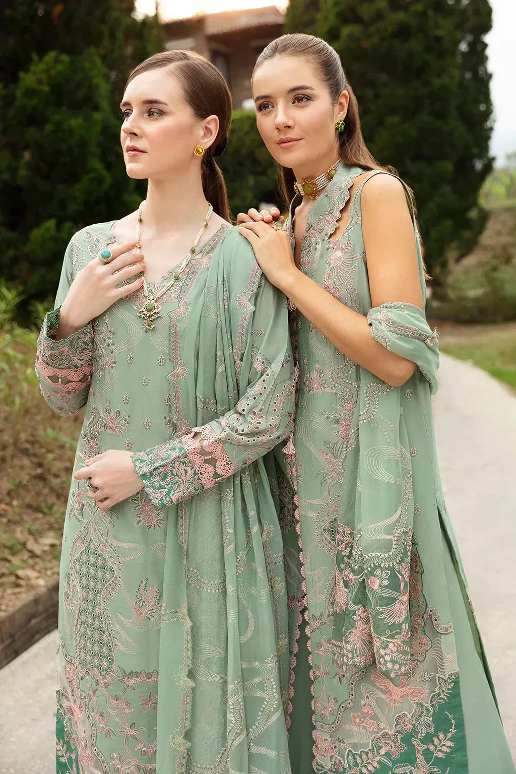 Ramsha | Andaz Collection | PASTEL GREEN - Pakistani Designer Dress - by Ramsha | Type: Luxury - 100% Original at Saira Sultan