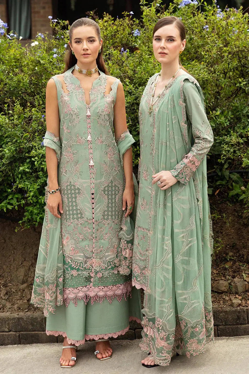 Ramsha | Andaz Collection | PASTEL GREEN - Pakistani Designer Dress - by Ramsha | Type: Luxury - 100% Original at Saira Sultan