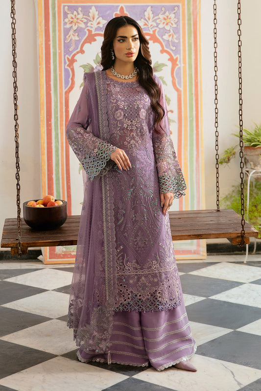 Ramsha | Dastak Luxury Chiffon Collection | Q-108 XS Mauve Chiffon
