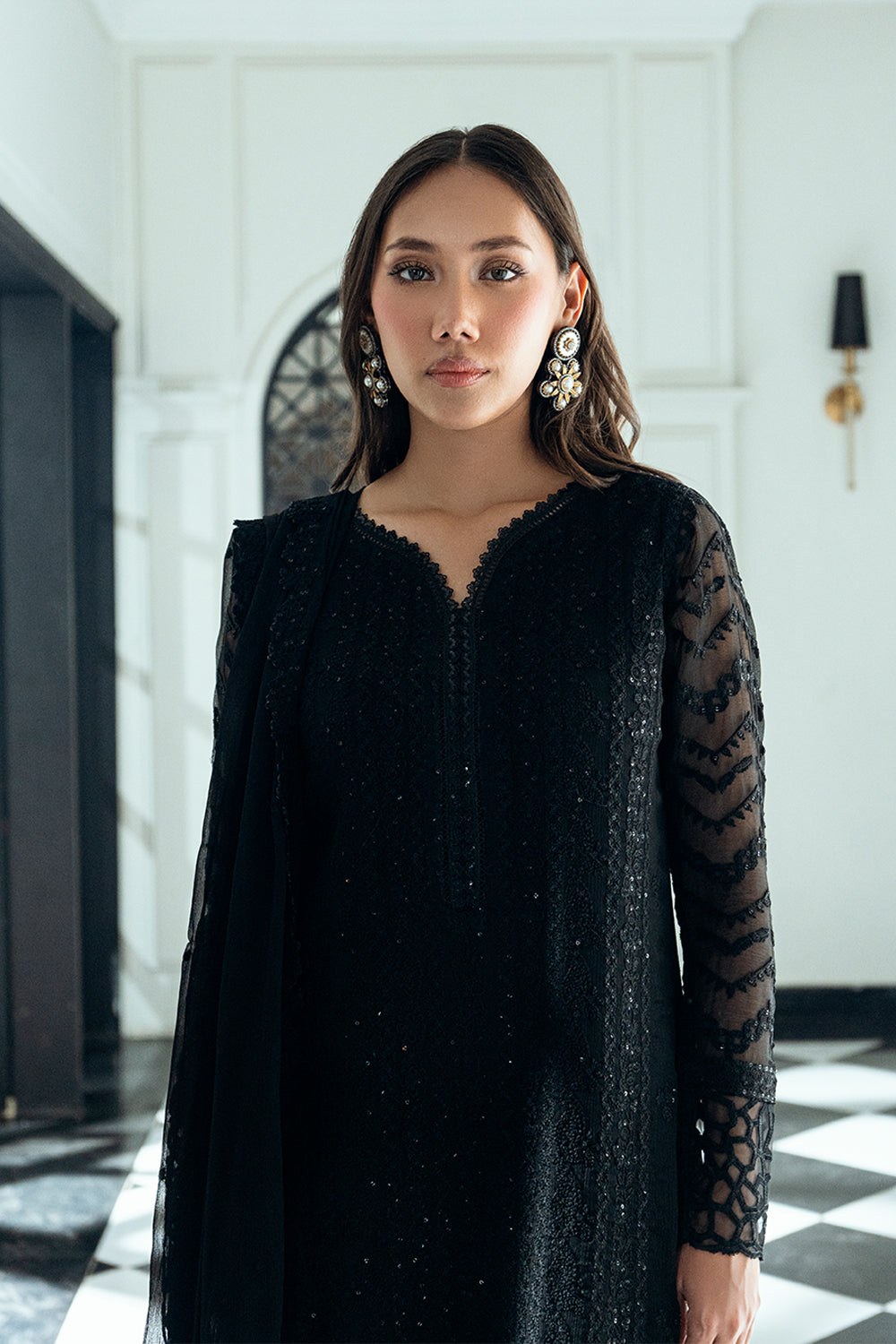 Azure | Ensembles | Raven Drape - Pakistani Designer Dress - by Azure - Type : Ladies Clothes - 100% Original at Saira Sultan