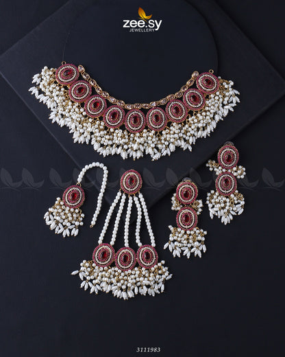 Priyanka Bridal Sets Golden Red
