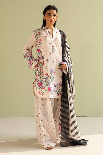 Zara Shahjahan | Coco Prints 25 | Reena-4B XS Off White Lawn