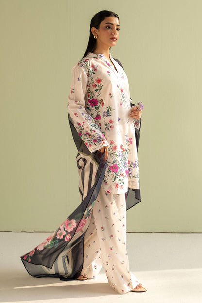Zara Shahjahan | Coco Prints 25 | Reena-4B M Off White Lawn