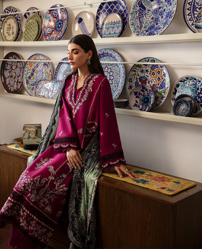 Republic Womenswear | Rosalee Winter 24 | D3 (Nara) XL Magenta Khaddar