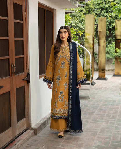Republic Womenswear | Rosalee Winter 24 | D5 (Feeha) XS Mustard Yellow Karandi