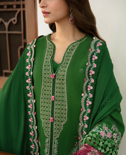 Republic Womenswear | Rosalee Winter 24 | D6 (Ina) M Green Khaddar