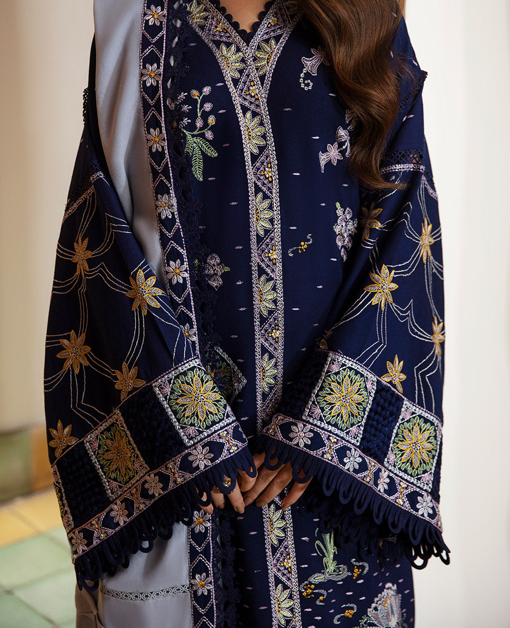 Republic Womenswear | Rosalee Winter 24 | D1 (Zira) M Navy Karandi