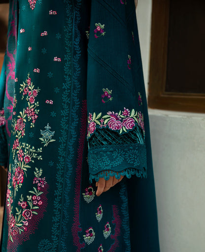 Republic Womenswear | Rosalee Winter 24 | D11 (Omari) M Dark Teal Khaddar