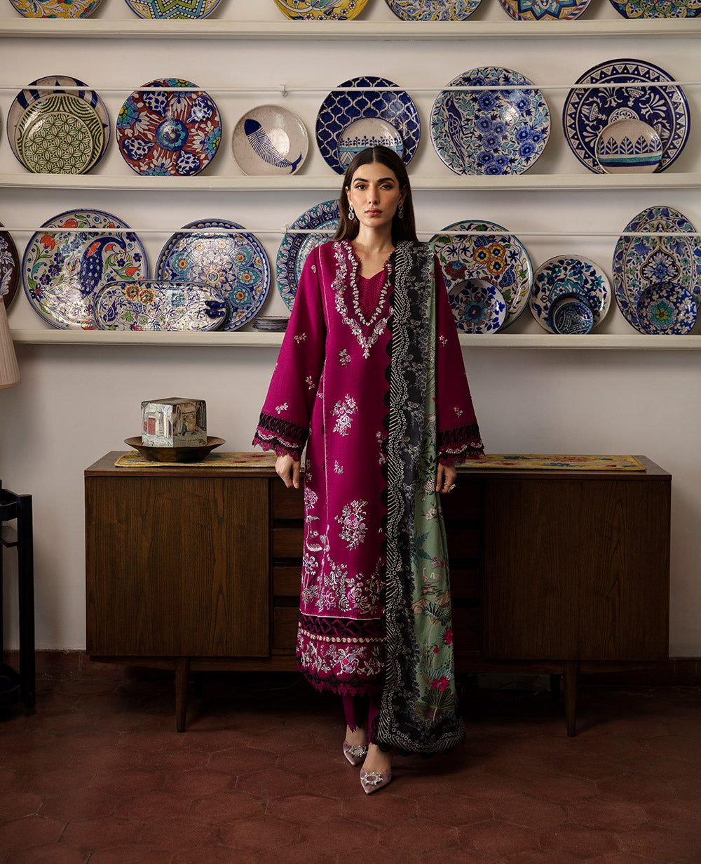 Republic Womenswear | Rosalee Winter 24 | D3 (Nara) XS Magenta Khaddar
